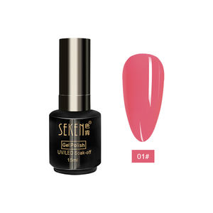 Vernis à ongles en gel UV <span class=keywords><strong>SEKEN</strong></span> 15 ml, couleur néon, résine naturelle, inodore, vernis à ongles en gel UV à faire tremper, pour salon de manucure - Product Image 1