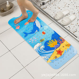 Tapis <span class=keywords><strong>de</strong></span> bain pour enfant en PVC en forme <span class=keywords><strong>de</strong></span> tortue <span class=keywords><strong>de</strong></span> mer, antidérapant, avec ventouses sécurisées et trous <span class=keywords><strong>de</strong></span> drainage pour différents âges - Product Image 2