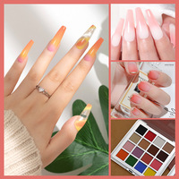 Peinture bricolage miroir perle holographique Pigment poudre manucure Nail Art décoration 16 couleurs solide ongles Chrome poudre ensemble