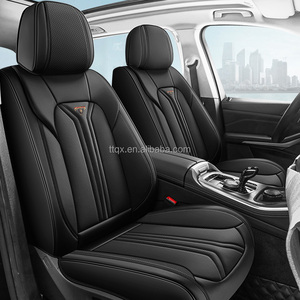 Coprisedili in Pelle Nappa <span class=keywords><strong>Nera</strong></span> per Volkswagen Arteon Atlas Taos Tharu <span class=keywords><strong>T</strong></span>-<span class=keywords><strong>Roc</strong></span>, Anti-Macchia, Miglioramento Interni per Guida Quotidiana - Product Image 1