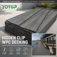 Planches de terrasse en composite WPC pour extérieur, imperméables, pour la décoration de jardins et de villas