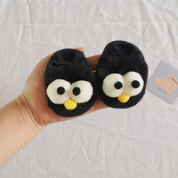 XIANGHUI enfants sol coton peigné bébé fille grands yeux dessin animé mignon figurine chaussettes pour enfants
