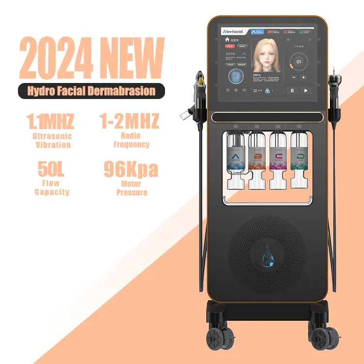 NewFace 2024 탑 뷰티 히드라 박피술 워터 제트필 아쿠아 페이스 버블 스킨 클린 살롱 장치 스파 장비 하이드로 페이셜 머신