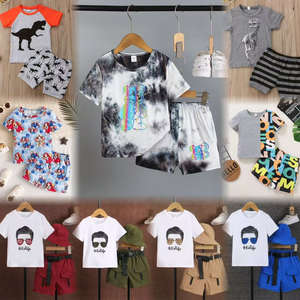 Tenue décontractée pour enfants 2 pièces vêtements de mélange formel à séchage rapide Short de chemise à manches courtes à simple boutonnage pour jeune garçon de couleur unie - Product Image 5