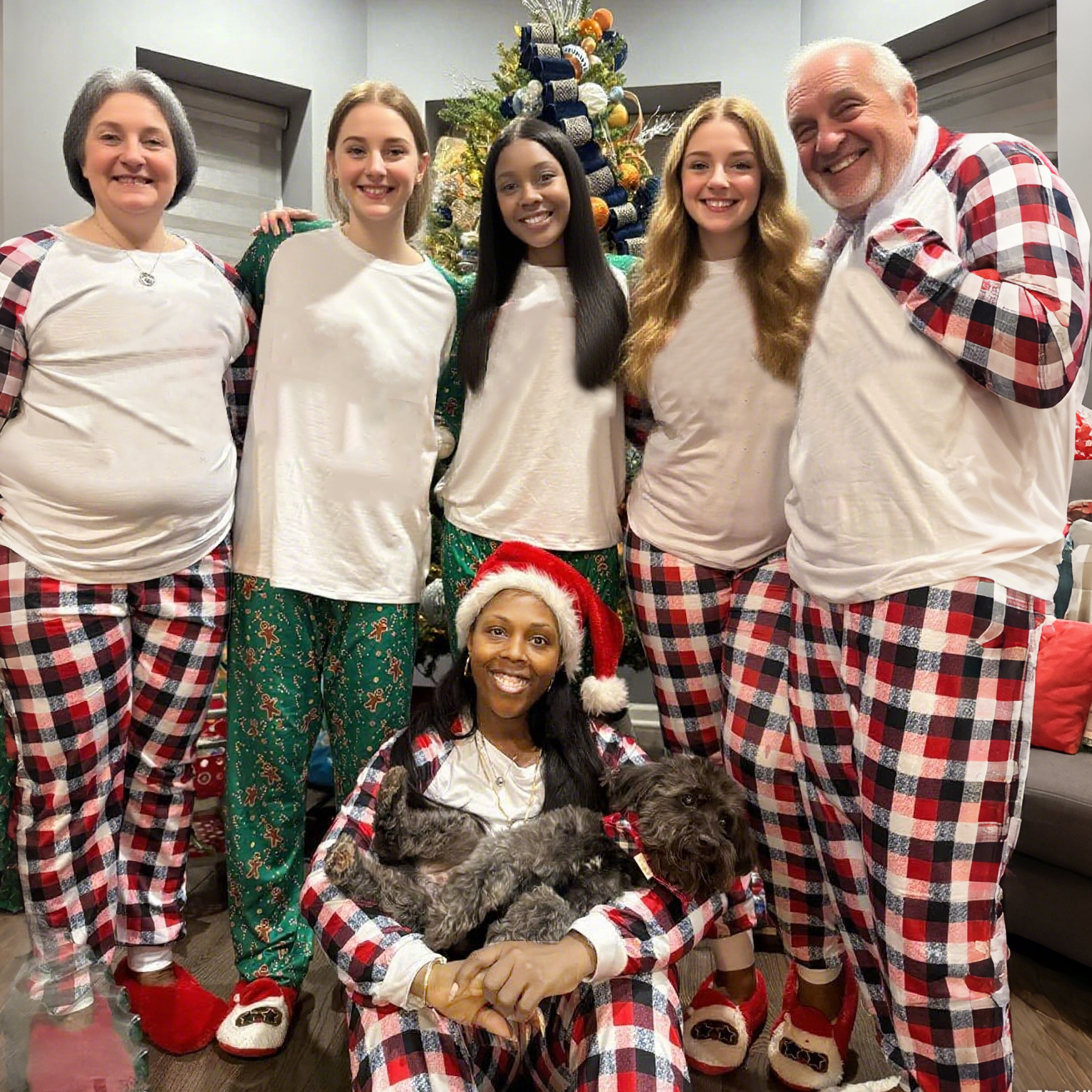 Pijamas de sublimación al por mayor Conjuntos navideños - Main Image