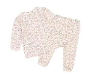 批发儿童短袖男童女童有机棉婴儿服装法国毛圈服装儿童t恤套装
