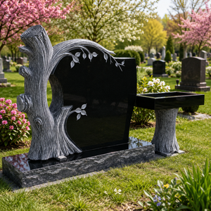 Large Grave <b>Tree</b> Stone Monument Tombstone Headstone for sale - Product Image 1
