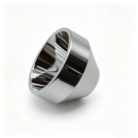 Réflecteur SMO de haute précision, usiné CNC en aluminium, lisse, pour kit de modification de lampe torche DIY