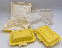 Automatische inline thermoformmachine voor het maken van wegwerp plastic PP lunchboxen met compartimenten