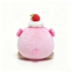 Peluche alimentaire personnalisée mignonne, peluche crème fraise, aliment en forme de rond, peluche dessert fraise, jouet peluche gâteau rose - Product Image 3