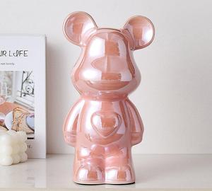 Jarrón Decorativo de Cerámica de Lujo con Diseño de Oso, para Sala de Estar, Mueble de <span class=keywords><strong>TV</strong></span>, Pasillo o Escritorio - Product Image 5