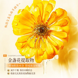 Eau d'essence de marigold Beilingmei 500ml, tonique hydratant pour peaux sèches - Product Image 3