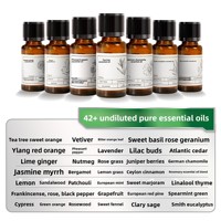 Huile essentielle pure d'aromathérapie végétale : Rose, Ylang-Ylang, Arbre à thé, Encens, Orange, Lavande - Hydratante
