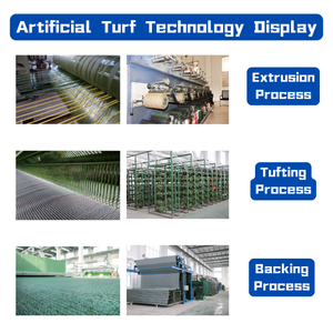 Gazon artificiel de haute qualité 20mm-60mm pour aménagement paysager et mariages, avec support PP+FILET, tapis vert ignifuge - Product Image 5