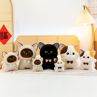 Jouets en peluche chat mignons en coton PP super doux, anti-stress, cadeaux d'anniversaire pour enfants, vente en gros