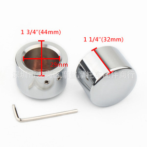 Cubierta de Eje de Motocicleta Moshark, Negra, Electrochapada, Parte Superior Plana, Tapa Decorativa de Aluminio CNC para Rueda Delantera - Product Image 4