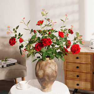 Rosas Artificiales de Entrega Rápida de Fábrica, Flores de Plástico Suave de Seda de 77 cm para Bodas, Graduaciones, Día de la Madre, Día de San Valentín - Product Image 3