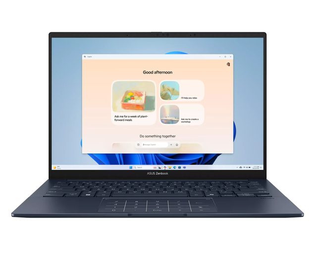 Zenbook 14 OLED UX3405CA 14-Inch Intel Core Ultra 9-285H 32GB LPDDR5X RAM 1TB NVMe SSD 2880x1800 Foggy Silver Laptop Home