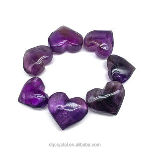 Натуральные кристаллы, лечебные камни, аметист, сердце, резьба, драгоценный камень, полированный аметист, сердечки для любви, подарок - Product Image 2