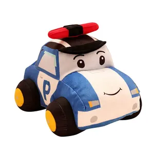 OEM personnalisé doux jouet en peluche voiture ensemble tissu retirer voiture de police <span class=keywords><strong>taxi</strong></span> jouets mignon bébé jouets doux avec fenêtre boîte - Product Image 5