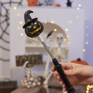 Décorations d'Halloween, lanternes en forme de citrouille, accessoires, bâtons lumineux à manivelle, cadeaux pour fête d'Halloween BS176 - Product Image 4