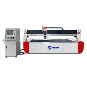 Máy cắt bằng tia nước CNC máy bay phản lực nước cắt 5 trục đầu thủy tinh tinh thể đá tấm kim loại và ống cắt