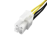 Cable de extensión de alimentación ATX P4 de 4 pines: conector macho a hembra de 4 pines de 20 cm para fuente de alimentación de placa base de computadora de escritorio