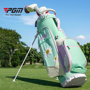 <span class=keywords><strong>Sac</strong></span> <span class=keywords><strong>de</strong></span> <span class=keywords><strong>golf</strong></span> léger et imperméable PGM QB188 pour <span class=keywords><strong>femme</strong></span>, avec broderie <span class=keywords><strong>de</strong></span> petites marguerites vertes - Product Image 4