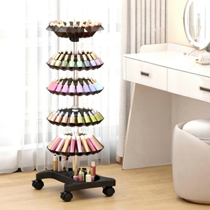 Carrito para Esmaltes de Uñas, Bandeja Exhibidora para Salón de Uñas, Soporte con Ruedas - Product Image 1