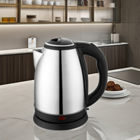 Bouilloire électrique en acier inoxydable 2L, chauffe-eau, bouilloire électrique