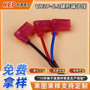 Cable de terminal VH para electrónica científica popular, 3 posiciones, paso de 3.96mm, conector automático de PVC blanco, longitud personalizada - Product Image 2