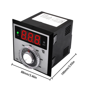 Thermostat numérique à affichage LED <span class=keywords><strong>TED</strong></span>-2001 AC 220V 0-300 <span class=keywords><strong>K</strong></span> Type Relais Contrôleur de température Thermocouple Régulateur de thermostat - Product Image 2