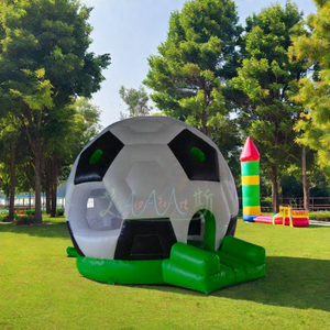 Château gonflable commercial en forme de ballon de football pour enfants, idéal pour la <span class=keywords><strong>location</strong></span> événementielle - Product Image 3