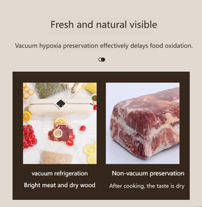 Máquina de Sellado y Empaquetado Digital a Prueba de Agua para el Hogar con 10 Bolsas de Vacío, Fuerte Fuerza de Succión, Almacenamiento en Refrigerador - Product Image 4