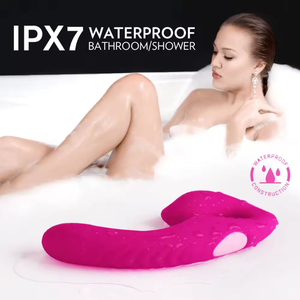 レズビアンカップル女性女性用強い振動シリコーン + ABS IPX7防水Gスポットクリトリスアナル大人のおもちゃダブルディルド - Product Image 3