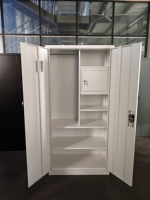 Nouvelle Armoire en Acier Design, Placard Métallique pour Vêtements, Meuble de Chambre Almirah, Armoire à 2 Portes en Métal, Casier