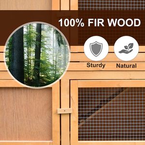 Fuers pour animaux domestiques, maison de <span class=keywords><strong>lapin</strong></span> en bois avec Ventilation, pour l'extérieur et l'<span class=keywords><strong>intérieur</strong></span> - Product Image 5