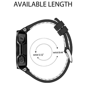 <span class=keywords><strong>Bracelet</strong></span> de sport en silicone respirant à deux couleurs en gros pour Garmin <span class=keywords><strong>Forerunner</strong></span> 235/<span class=keywords><strong>220</strong></span>/230/620/630/735XT, <span class=keywords><strong>bracelet</strong></span> de montre souple - Product Image 3