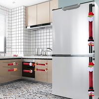 Vente en gros de housses de poignée de réfrigérateur de Noël, protège-four à micro-ondes mignons et créatifs, décorations de cuisine pour la maison, fournisseur en gros, personnalisable
