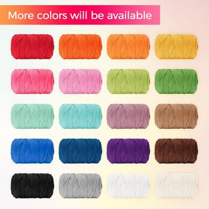 Producto Popular Transfronterizo: Hilo Especial para Ganchillo de 3mm, 100 Yardas, 100% Poliéster, para Bolsos de Ganchillo DIY Hechos a Mano - Product Image 4