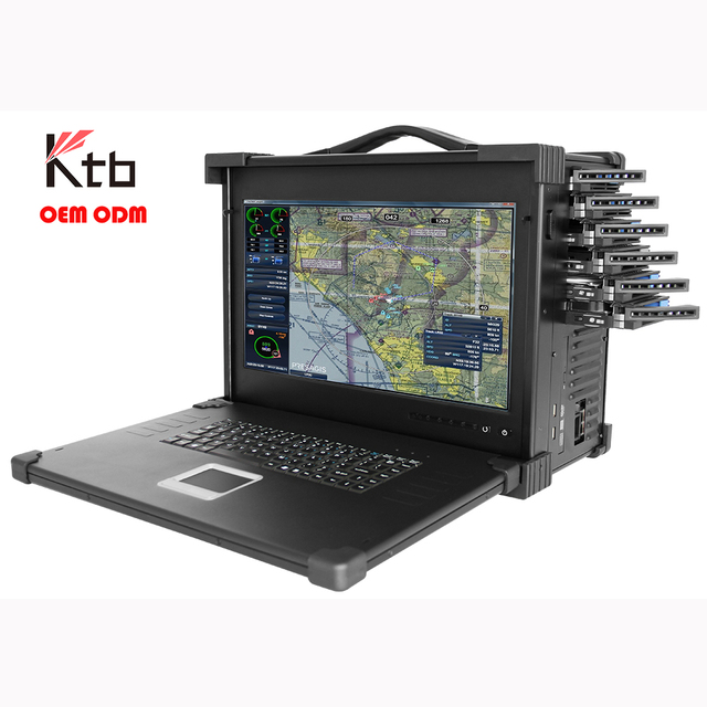 KTB 17.3 Inch Screen Laptop Chassis Ruggedized Portable Industrial Computer Industrial PC With Rugged Case in Stock OEM ODM