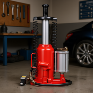 Gato hidráulico neumático de botella de 20 toneladas, rango de elevación manual de 10.2-19.5 pulgadas para coches y SUV, construcción de acero - Product Image 2