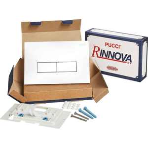 ECO Blanc CM.28-Th.4.7 Kit Double Bouton Cadre et Plaque pour Outil de Tournage - Product Image 1