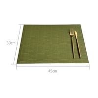 Napperons résistants à la chaleur napperons antidérapants pour Table à manger lavable Durable vinyle tissé napperon PVC ensembles de tapis de Table