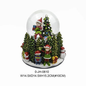 <strong>Wholesale</strong> Craft Hand-painted Artistic Custom LED Light Music Boxes Resin <strong>Snow</strong> <strong>Globe</strong> for Christmas Decoration - Product Image 2