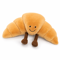 Juguetes de Peluche de Panadería: Croissant, Tostada, Pretzel, Baguette, Pastel. Muñecos de Comida de Peluche para Niños y Adultos, Alivio del Estrés y la Ansiedad