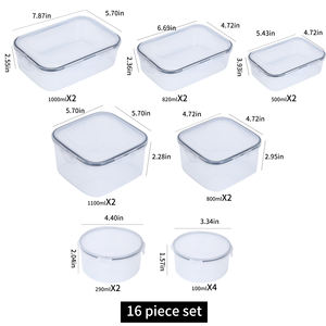 Food Storage Containers With <b>Lids</b> - Plastic Food Containers With <b>Lids</b> - Plastic Containers With <b>Lids</b> Storage - Product Image 6