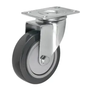 Industrial Top Plate Heavy Loading Wear Resistant 4 Inch 100 mm PU Polyurethane Swivel Caster Wheels