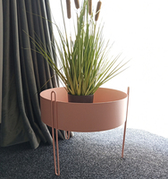 Support rond décoratif pour fleurs de cactus, accessoires en métal, fausses plantes, vente en gros,