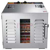 Déshydrateur alimentaire en acier inoxydable pour fruits, 12 plateaux, bananes, mangues, pommes, noix de coco